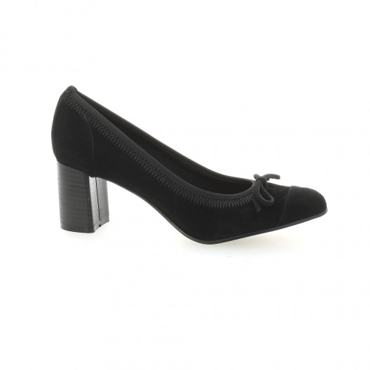 Elizabeth stuart Escarpins cuir velours noir