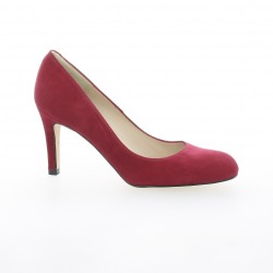 Brenda zaro Escarpins cuir velours bordeaux