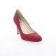 Brenda zaro Escarpins cuir velours bordeaux