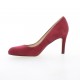 Brenda zaro Escarpins cuir velours bordeaux