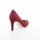 Brenda zaro Escarpins cuir velours bordeaux