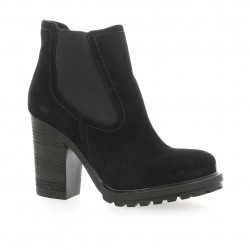 Exit Boots cuir velours noir