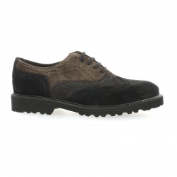 Exit Derby cuir velours noir