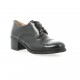 Paco valiente Derby cuir glacé noir