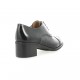 Paco valiente Derby cuir glacé noir