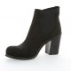 Boots cuir nubuck noir Nuova riviera