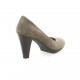 Vidi studio Escarpins cuir velours taupe