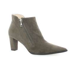 Brenda zaro Boots cuir velours gris