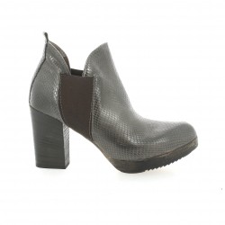 Volpato benito Boots cuir python marron