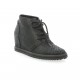 Benoite c Derby cuir serpent noir