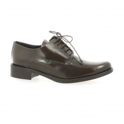 Elizabeth stuart Derby cuir glacé marron