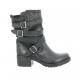 Pao Boots cuir python noir