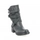 Pao Boots cuir python noir