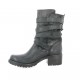 Pao Boots cuir python noir