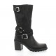 Pao Boots cuir nubuck noir