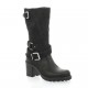 Pao Boots cuir nubuck noir