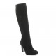 Donna Piu Alifax Bottes cuir velours noir