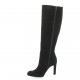 Donna Piu Alifax Bottes cuir velours noir