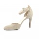 Vidi studio Escarpins cuir velours beige