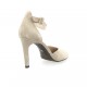 Vidi studio Escarpins cuir velours beige