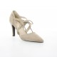 Vidi studio Escarpins cuir velours beige