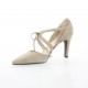 Vidi studio Escarpins cuir velours beige