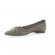 Escarpins cuir velours gris Brenda zaro