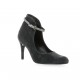 Escarpins cuir velours anthracite Elizabeth stuart