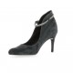 Escarpins cuir velours anthracite Elizabeth stuart