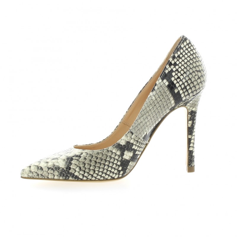 escarpins python gris