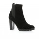 Boots cuir velours noir Elizabeth stuart