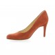 Escarpins cuir velours orange Elizabeth stuart