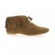 Pao Derby cuir velours camel