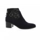 Giancarlo Boots cuir velours marine