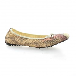 Elizabeth stuart Ballerines tissu poudre