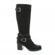 Pao Bottes cuir python noir