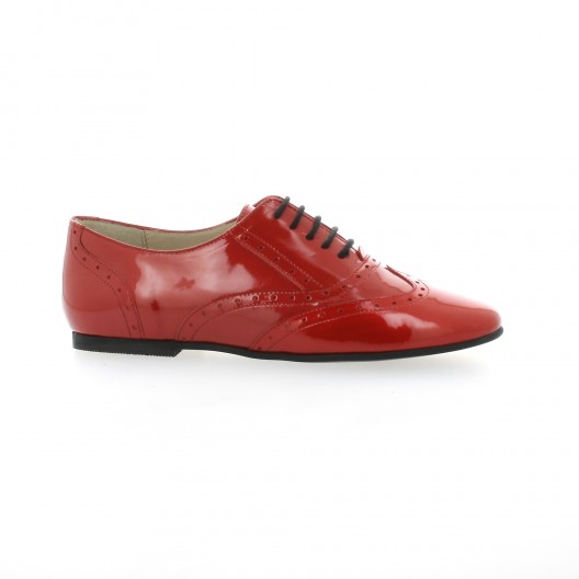 Vidi studio Derby cuir vernis rouge