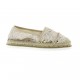 Elizabeth stuart Espadrille toile paillette beige