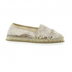 Elizabeth stuart Espadrille toile paillette beige