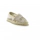 Elizabeth stuart Espadrille toile paillette beige