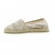 Elizabeth stuart Espadrille toile paillette beige