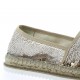 Elizabeth stuart Espadrille toile paillette beige