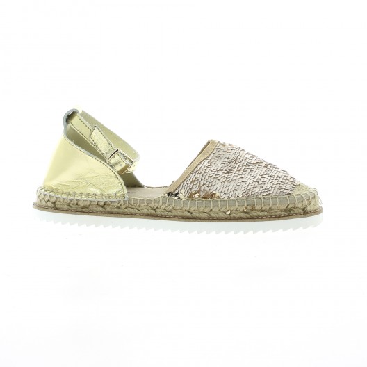 Elizabeth stuart Espadrille toile paillette beige