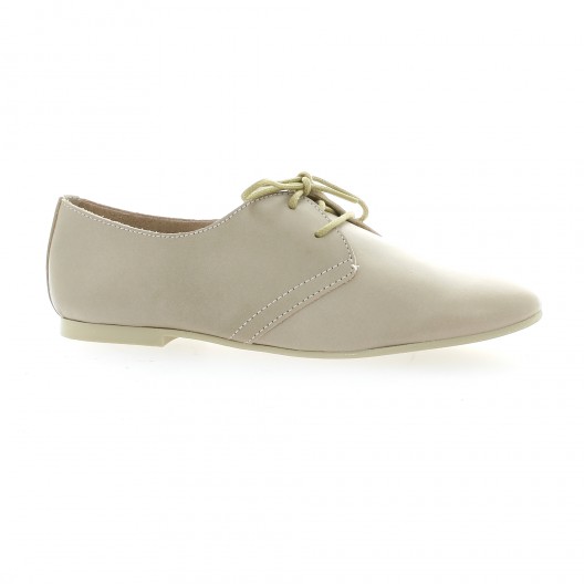 Pao Derby cuir vernis poudre