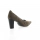 Brenda zaro Escarpins cuir velours taupe