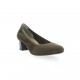 Brenda zaro Ballerines cuir velours taupe