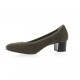 Brenda zaro Ballerines cuir velours taupe