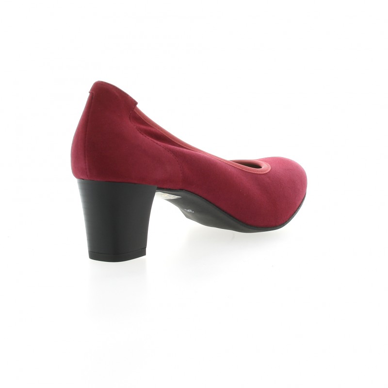 escarpins velours bordeaux