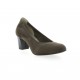 Brenda zaro Escarpins cuir velours taupe