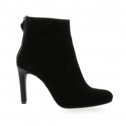 Vidi studio Boots cuir velours noir